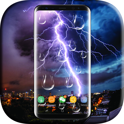 Lightning Raindrop Wallpaper logo