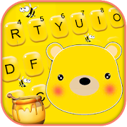 Yellow Honey Bear Keyboard Theme