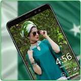 Pak Flag live clock amoled always on display icon