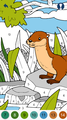 Color by Number - Animals Screen 2