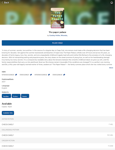 Screenshot of Delaware County Libraries