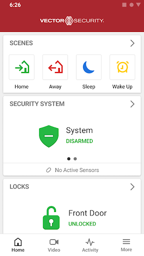 Android application Vector Security screenshort