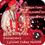 Cover Image of ダウンロード Anniversary Lyrical Video Maker 1.9 APK
