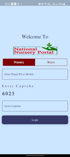 Android application National Nursery Portal screenshort