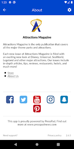 Attractions Magazine Screen 3