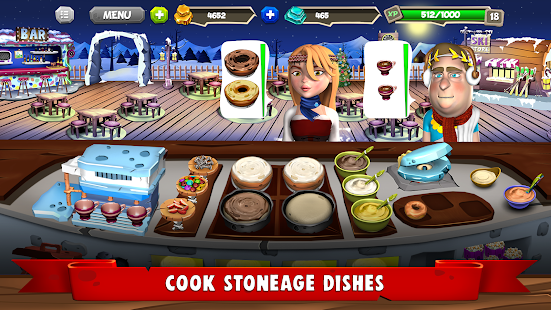 StoneAge Chef: The Crazy Restaurant & Cooking Game 1.24 APK + Mod (Unlimited money) إلى عن على ذكري المظهر