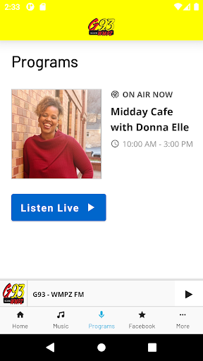 G93 - WMPZ FM Screen 3