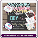 Baby Gender Reveal Invitation icon