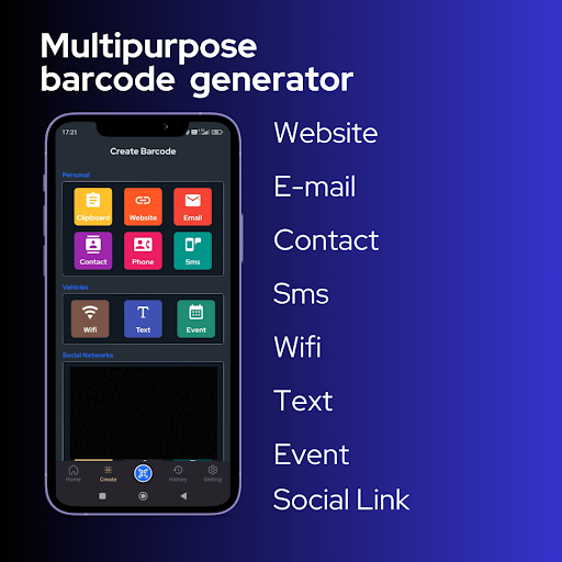 QR And Barcode Scanner Create