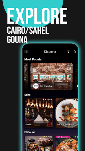 Zabatnee: Restaurants & Bars.. Screen 3