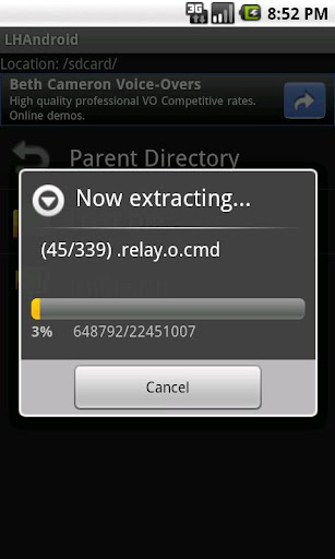 LHA for Android Screen 2