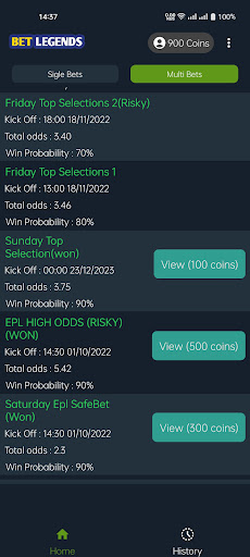 Bet Legends - Betting Tips App 2