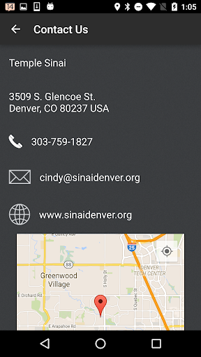 Temple Sinai Denver Screen 3