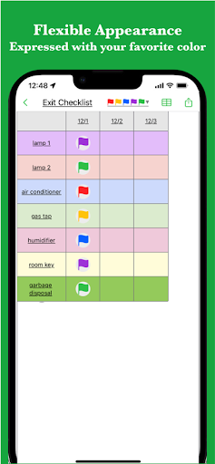 Android application # Simple CheckTable screenshort