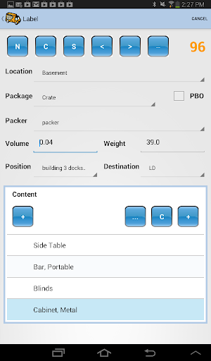 Voxme Inventory Universal Screen 3