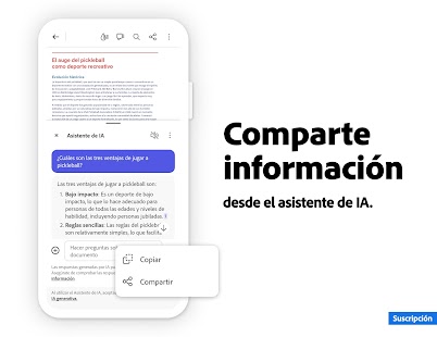 Adobe Acrobat Reader para PDF Screenshot
