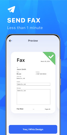 Fax Now: Send fax from Phone Screen 2