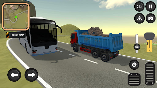 Android application Truck Dangerous Road Simulator screenshort