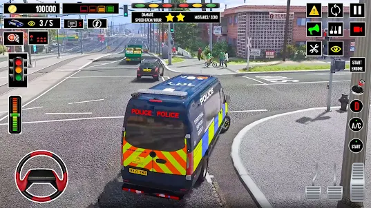 Police Van Simulator Cop Chase