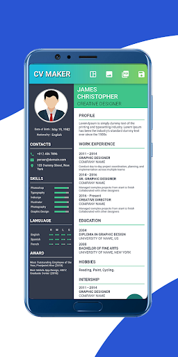 CV Builder - Resume Builder Screen 3