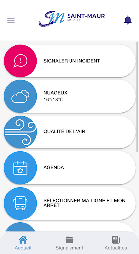 Android application Saint Maur ma ville screenshort