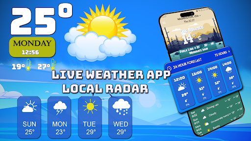Android application Live Weather App - Local Radar screenshort