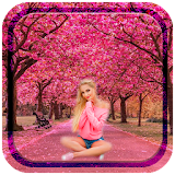 Pink Forest Photo Frame icon