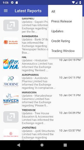 Company Reports Screen 2