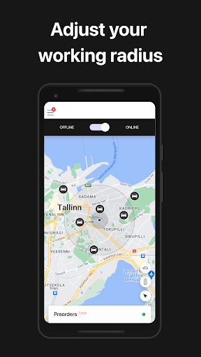 Android application Viptee Driver screenshort