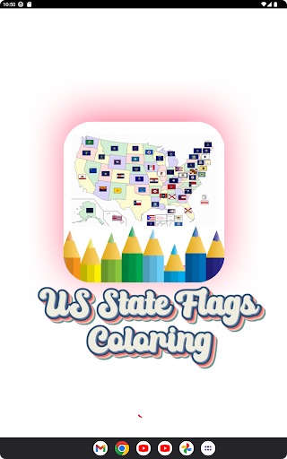 American Flag Coloring Screen 2