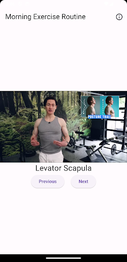 Morning Exercise Routine Screen 2