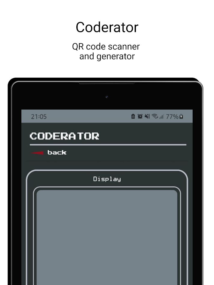 #6. Coderator - QR code generator (Android) Podle: Vitolex