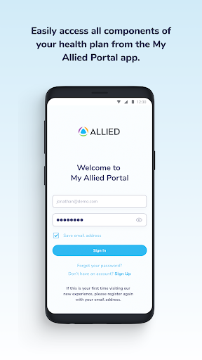 Screenshot of My Allied Portal
