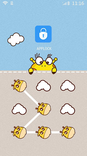 Android application AppLock Theme Giraffe Prince screenshort