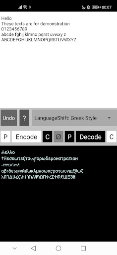 Encoda - Encrypt/Encode texts/ Screen 3
