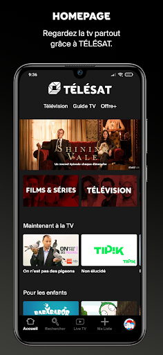 Android application TÉLÉSAT screenshort