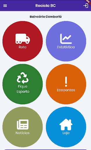 Android application Recicla BC screenshort