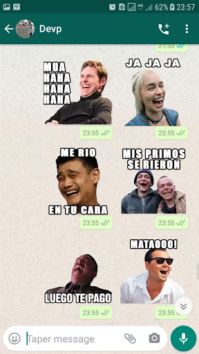 Memes con Frases Stickers en español para WhatsApp