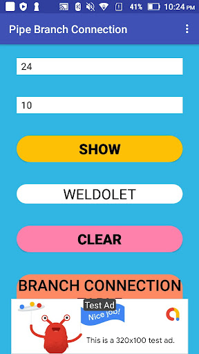 Android application Piping Branch Connection screenshort