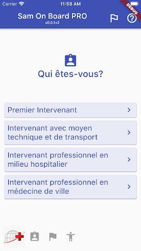 Android application Sam on Board PRO screenshort
