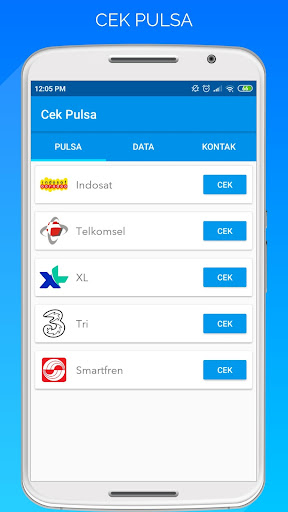 Android application Cek Pulsa & Paket Data screenshort