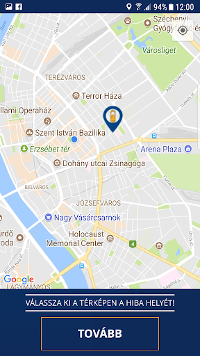 BDK Közvilágítási hibajelentő Screen 2