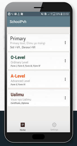 Android application SchoolPvh screenshort