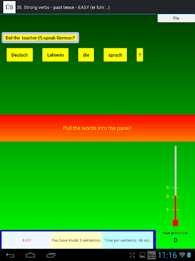 Download German Grammar Exercises P for Android - German Grammar 