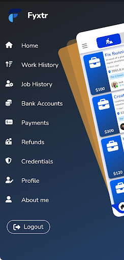 Android application Fyxtr screenshort
