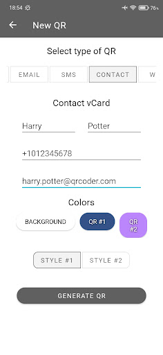 QRCoder - Scan & Create Screen 3