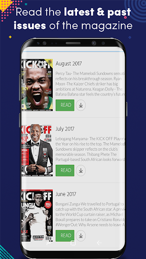 Android application Kickoff screenshort