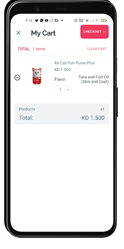 Android application Pet Center screenshort