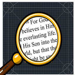 Icon image Magnifying Glass Text Zoom 30x