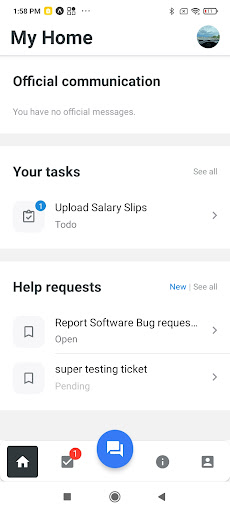 Android application University Housing Home App screenshort